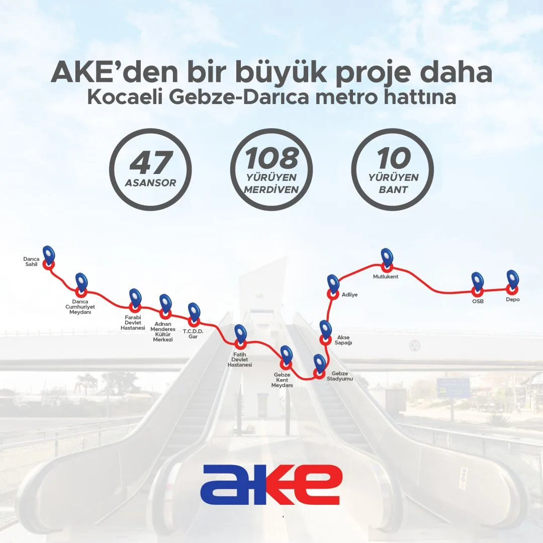 Gebze–Darıca metro project graphic