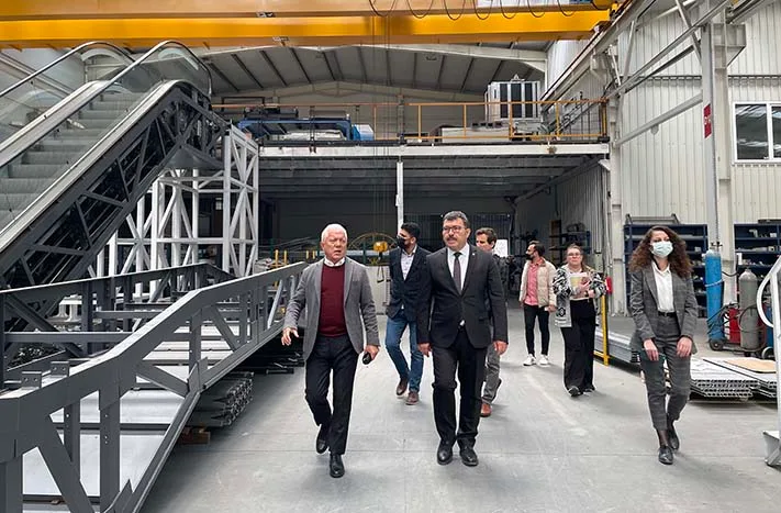 TÜBİTAK visitors in the AKE production area